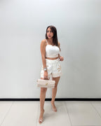 EMBROIDERED DETAILS SHORT SET