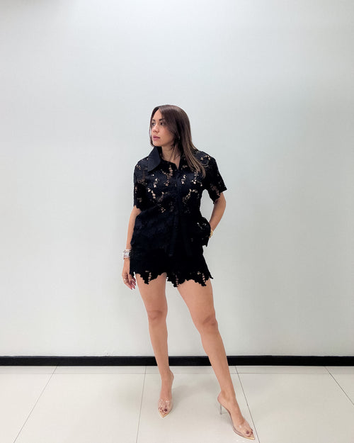 LACE SHORT SET