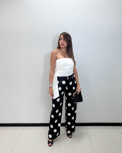POLKA DOTS PRINT PANTS