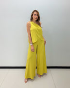 ONE SHOULDER PANT SET