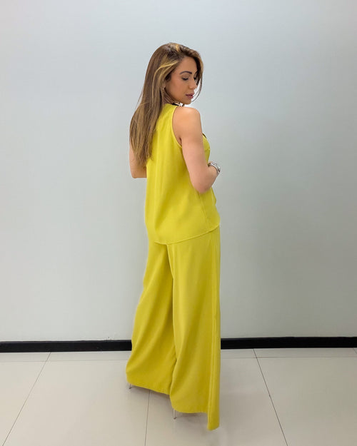 ONE SHOULDER PANT SET