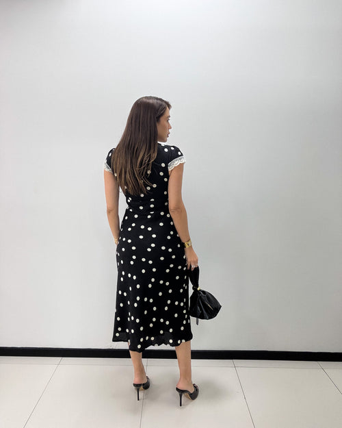 POLKA DOTS MIDI DRESS