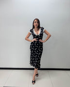POLKA DOTS MIDI DRESS