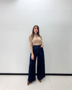 DARK DENIM WIDE LEG PANT