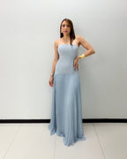 TEXTURE PLEATED DRESS
