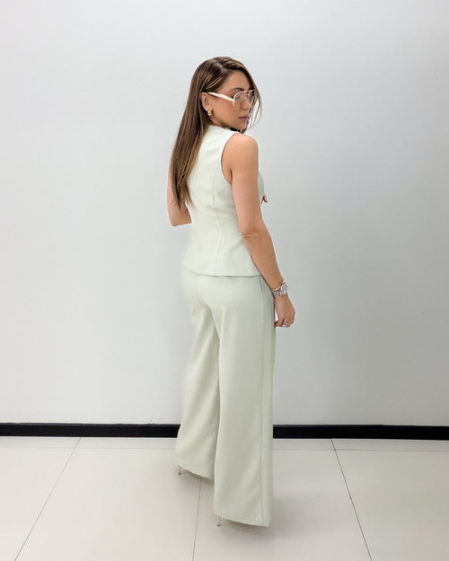 ASYMMETRIC DETAIL PANT SET