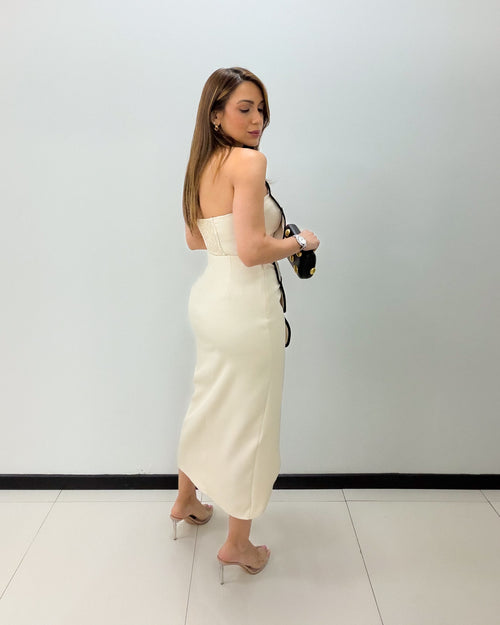 BANDEAU TOP & MIDI SKIRT SET