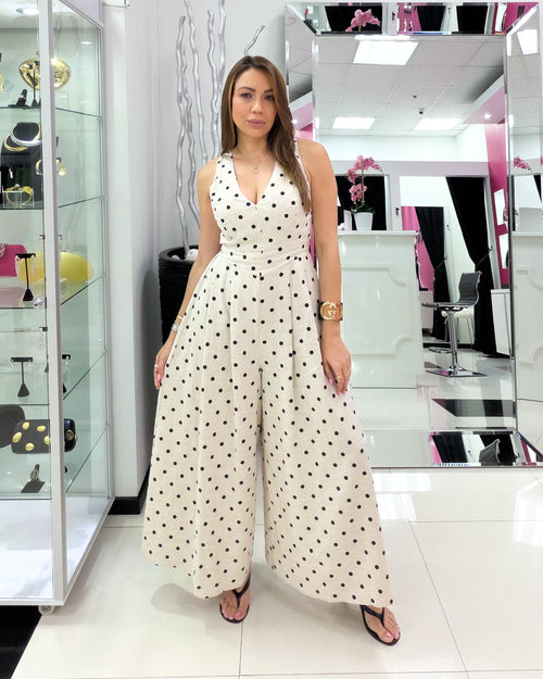 POLKA DOTS MIDI JUMPSUIT