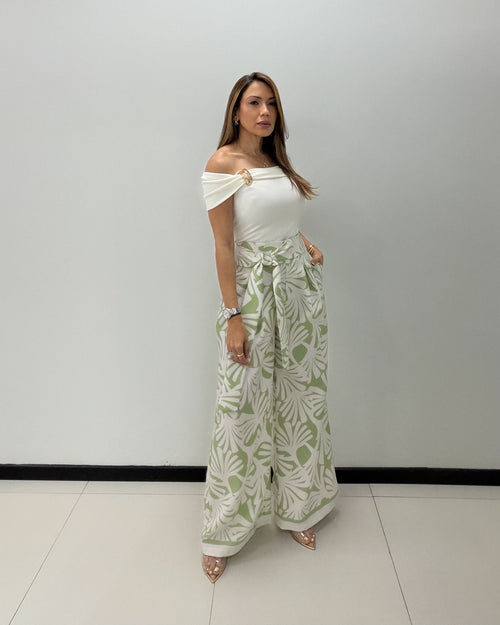 SAGE PRINT PANT