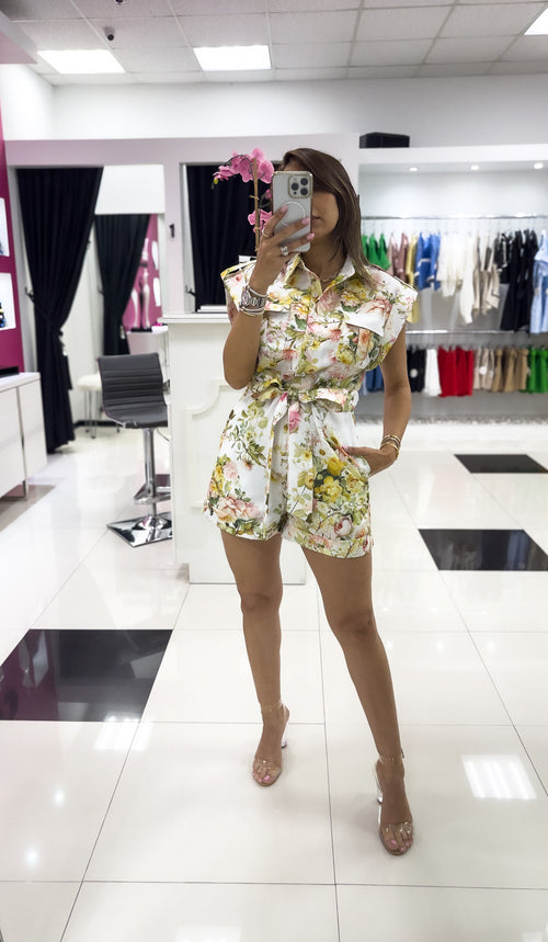 FLORAL PRINT ROMPER