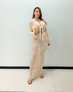NUDE CROCHET COVER UP