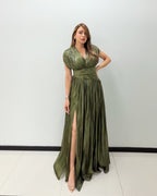 OLIVE FORMAL DRESS