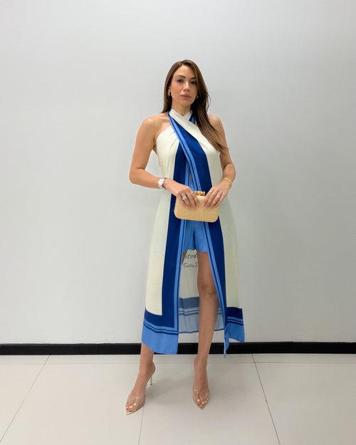 HALTER TUNIC SHORT SET