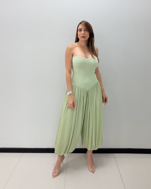 SAGE BALLOON JUMPSUIT