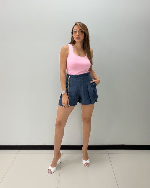 CHAIN BELT DETAIL SHORT