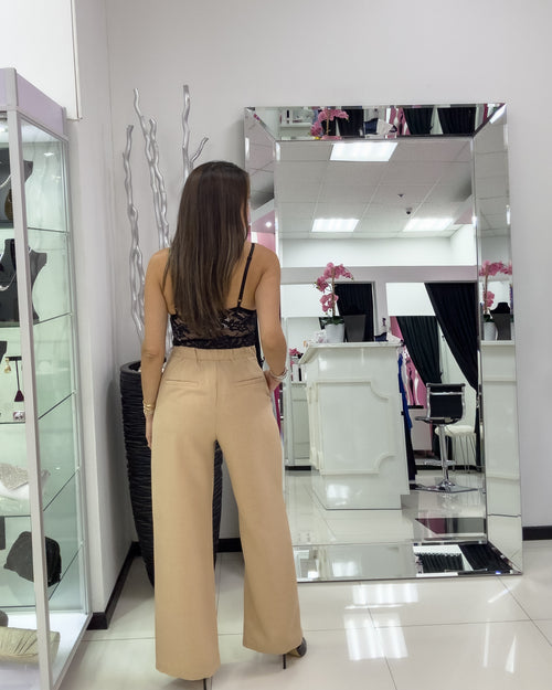 NUDE BLAZER PANT SET