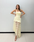 LT YELLOW LACE DRESS