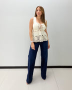 IVORY EMBROIDERED TOP