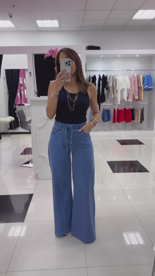 TENCEL RELAXED WIDE PANTS